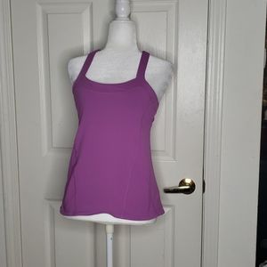 Athleta Purple Workout Top Size Small